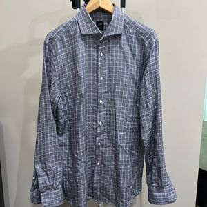 BOSS Tailored Slim Fit Christo-10 shirt Italian Woven fabric size 43 17